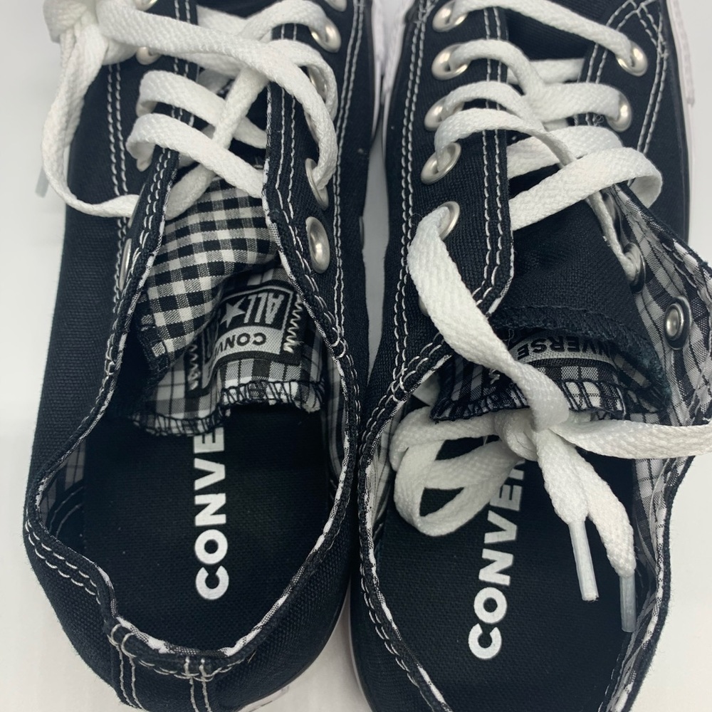 New Women Converse Chuck Taylor Double Tongue Low - Picture 5 of 9